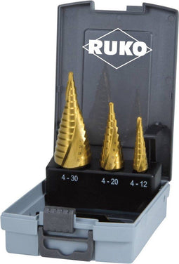 RUKO 101026TRO - Getrapteboorset 3-delig 4 - 12 mm 4 - 20 mm 4 - 30 mm HSS - (1 set)