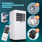 Monzana mobiele airco - 7000 BTU - geschikt voor 20-25 m² - wit