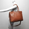 Berba Grote Schoudertas / Crossbodytas Dames - Leer - Gestreept - Laguna - Cognac