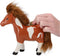 Spaarpot Horse bruin of zwart aardewerk 17,8x6,8x18,2cm