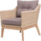 LARISSA LOUNGE SET – NATURAL WIT/BRUIN/ ACACIA LICHT TEAK LOOK / ROYAL TAUPE