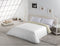 Noorse hoes Alexandra House Living Wit 220 x 220 cm Omkeerbaar Tweekleurig