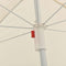 vidaXL - Parasol - met - stalen - paal - 180 - cm - blauw