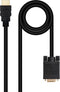 Nanocable 10.15.4348 - Adapter HDMI naar VGA - 1,8 m - Zwart