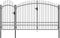 vidaXL - Poort - 2,45x4 - m - staal - zwart