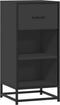 vidaXL - Dressoir - 35,5x35x76 - cm - bewerkt - hout - en - metaal - zwart