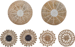 Beliani PINTANO - Wanddecoratie - Beige - Zeewier