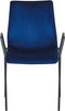 Set van 2 eetkamerstoelen JEFFERSON Fluweel Donkerblauw