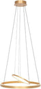 Steinhauer Ringlux 3514GO - Hanglamp - Hoogte instelbaar dimfunctie - Goud 60cm