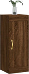 vidaXL - Wandkast - 34,5x34x90 - cm - bewerkt - hout - bruin - eikenkleur