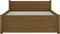 vidaXL - Bedframe - massief - hout - honingbruin - 90x200 - cm