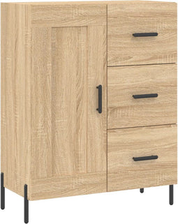 vidaXL - Dressoir - 69,5x34x90 - cm - bewerkt - hout - sonoma - eikenkleurig