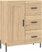 vidaXL - Dressoir - 69,5x34x90 - cm - bewerkt - hout - sonoma - eikenkleurig