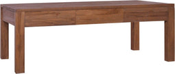 vidaXL - Salontafel - 110x60x40 - cm - massief - teakhout