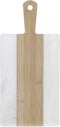Snijplank DKD Home Decor Wit Natuurlijk Bamboe Marmer Plastic Rechthoekig 38 x 18 x 1 cm