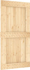 vidaXL - Schuifdeur - met - beslag - 100x210 - cm - massief - grenenhout