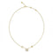Guess Jewellery JUBN04470JWYGT-U - Collier - Goudkleurig met kristallen bloemhanger en 4G logo bedels