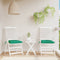 vidaXL - Stoelkussens - 2 - st - 50x50x7 - cm - oxford - stof - groen