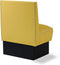 Bel Air Dinerbank Single Booth HW-70 Geel