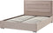 ROUEN - Bed met opbergruimte - Beige - 160 x 200 cm - Fluweel