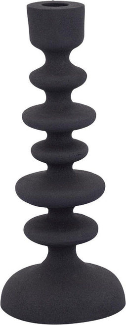 PTMD Lisanne Kandelaar - 10 x 10 x 26 cm - Aluminium - Zwart