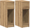vidaXL - Nachtkastjes - 2 - st - met - lade - 20x36x60 - cm - artisanaal - eikenkleurig
