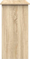 vidaXL - Bureau - 80x40x75 - cm - bewerkt - hout - sonoma - eikenkleurig