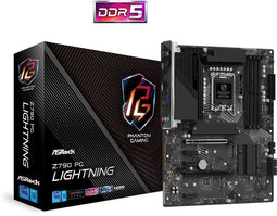 ASRock Z790 PG Lightning - Moederbord ATX - Intel LGA 1700 - 4x DDR5 - 128 GB maximum geheugen - 2.5 Gb Ethernet