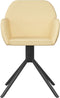 vidaXL - Eetkamerstoelen - draaibaar - 2 - st - fluweel - crèmekleurig