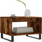 vidaXL - Salontafel - 60x50x40 - cm - bewerkt - hout - gerookt - eikenkleurig