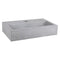 Differnz Flat Fonteinset - Wasbakje met mat zwarte kraan - Beton lichtgrijs - 38 x 24 x 8 cm