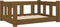 vidaXL - Hondenmand - 65,5x50,5x28 - cm - massief - grenenhout - honingbruin
