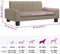 vidaXL - Hondenmand - 70x45x30 - cm - kunstleer - cappuccinokleurig