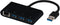 Vivanco IT-USB NET HUB - USB 3.2 Gen 1 Adapter - 4x RJ45 1x USB 3.2 Gen 2 - Zwart