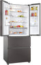 Haier HFR3718ENMD - Koel-vriescombinatie - 402L - Total No Frost - Roestvrijstaal