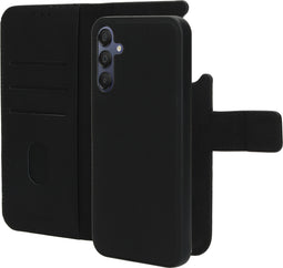 Mobiparts - Leather 2 in 1 Wallet Case - Samsung Galaxy A15 5G - Uitneembare backcover - Zwart