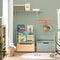 Sobuy Kinderboekenkast - 4 planken - 62x30x80 cm - Groen