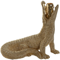 Decoratieve figuren Home ESPRIT Gouden Krokodiel 26,5 x 18 x 23,5 cm