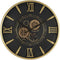 Klok Kaj - klok goud - uurwerk klok - wandklok 60cm