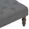 vidaXL - Kruk - 60x60x36 - cm - polyester - donkergrijs
