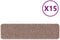 vidaXL - Trapmatten - met - latex - achterkant - Lichtbruin - 20x75