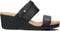 UGG Ebele - Dames Sandalen met Sleehak 6,5 cm - Zwart Leer - Maat 37