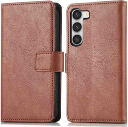 imoshion Hoesje - Geschikt voor Samsung Galaxy S23 Plus - Luxe Bookcase - Bruin
