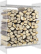 vidaXL - Haardhoutrek - 80x35x100 - cm - gehard - glas - transparant