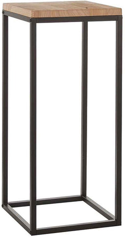 Mica Decorations Oskar Bijzettafel - H81xØ35 cm - Zwart - Set van 2