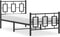 vidaXL - Bedframe - met - hoofd- - en - voeteneinde - metaal - zwart - 90x200 - cm
