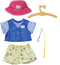BABY born Beer Vissersoutfit - Met hoed - 43 cm - Poppenkleding