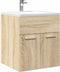 vidaXL - Wastafelkast - 41x38,5x46 - cm - bewerkt - hout - sonoma - eikenkleurig