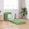 vidaXL - Vloersofa - Bed - 2-in-1 - Lichtgroen - 74x77x81 - cm - Velours