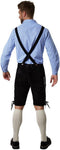 Dressforfun Lederhose Frankenwald M - Verkleedkostuum - Traditionele klederdrachtstijl - Zwart